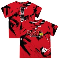 Newborn & Infant Vive La Fete  Red Illinois State Redbirds Paint Brush T-Shirt