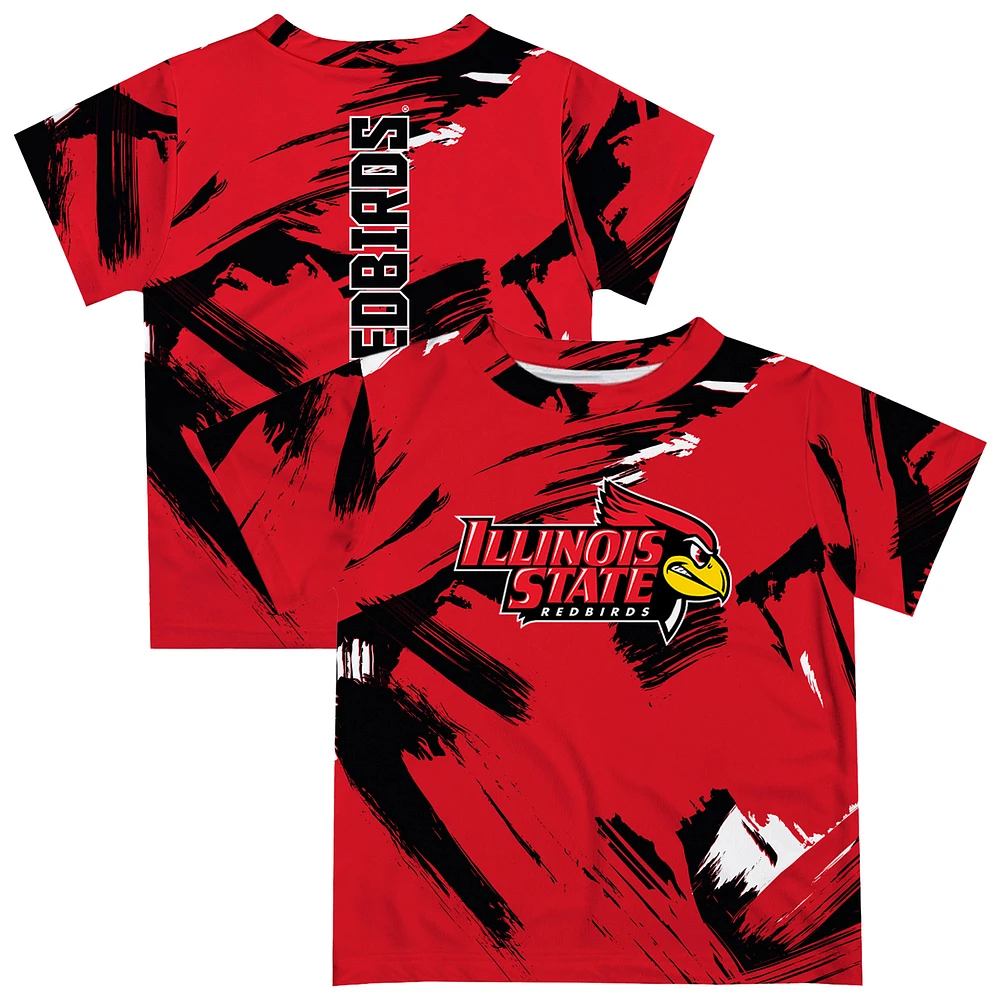 Newborn & Infant Vive La Fete Red Illinois State Redbirds Paint Brush T-Shirt