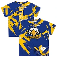 Newborn & Infant Vive La Fete  Blue Morehead State Eagles Paint Brush T-Shirt
