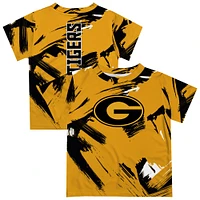 Newborn & Infant Vive La Fete  Gold Grambling Tigers Paint Brush T-Shirt