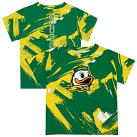 Newborn & Infant Vive La Fete  Green Oregon Ducks Paint Brush T-Shirt