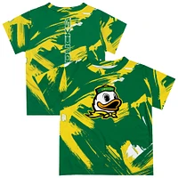 Newborn & Infant Vive La Fete  Green Oregon Ducks Paint Brush T-Shirt