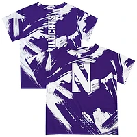 Newborn & Infant Vive La Fete  Purple Northwestern Wildcats Paint Brush T-Shirt