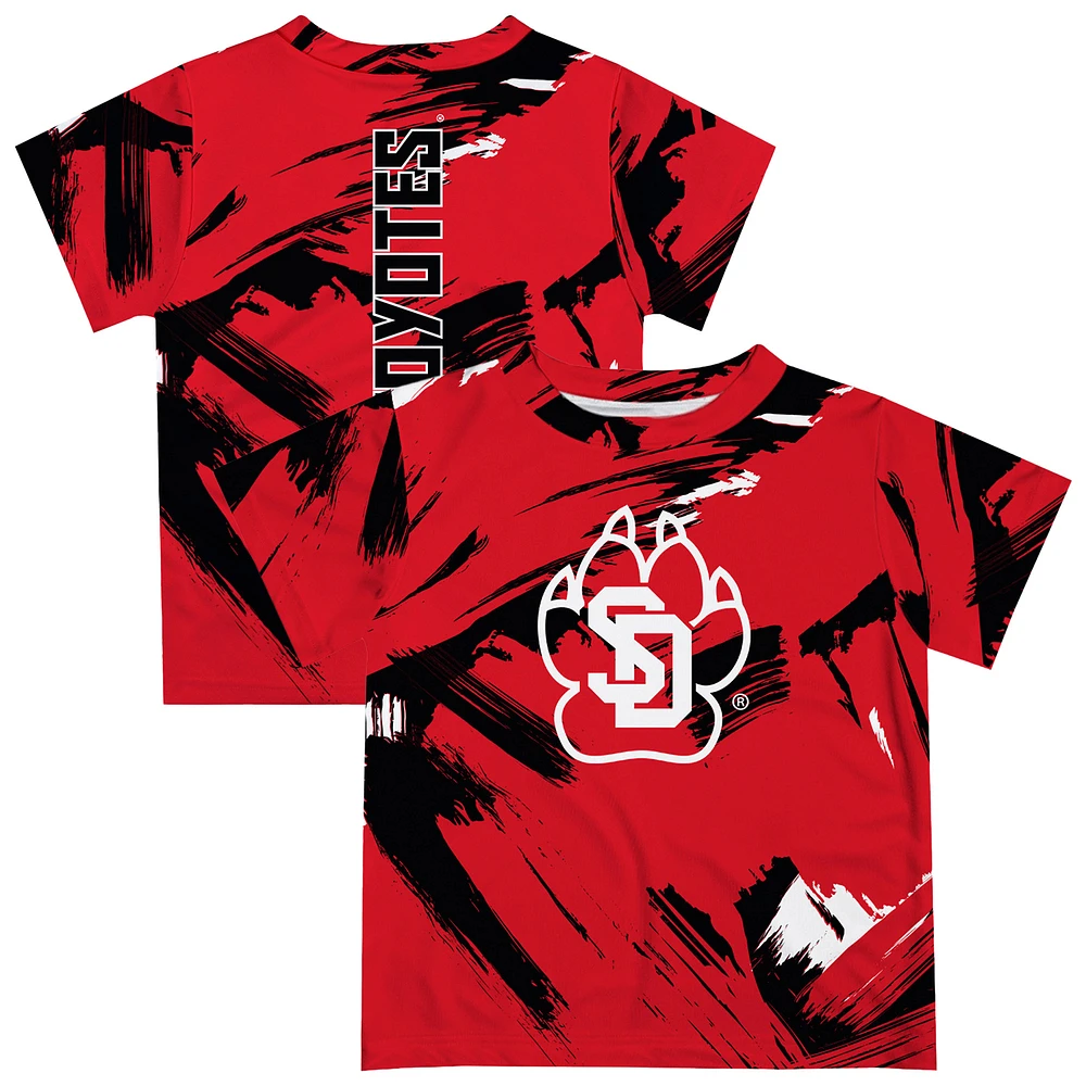 Newborn & Infant Vive La Fete Red South Dakota Coyotes Paint Brush T-Shirt