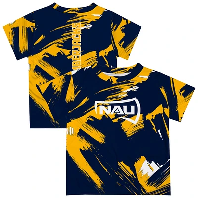 Newborn & Infant Vive La Fete  Navy Northern Arizona Lumberjacks Paint Brush T-Shirt