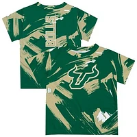 Newborn & Infant Vive La Fete  Green South Florida Bulls Paint Brush T-Shirt