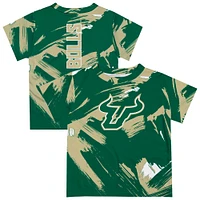 Newborn & Infant Vive La Fete  Green South Florida Bulls Paint Brush T-Shirt