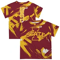 Toddler Vive La Fete  Cardinal Iowa State Cyclones Paint Brush T-Shirt
