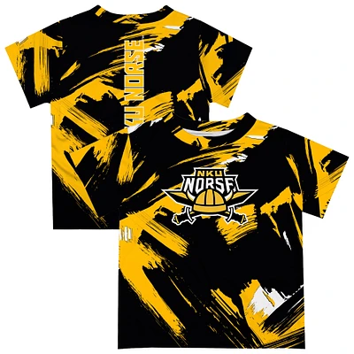 Toddler Vive La Fete  Gold Northern Kentucky University Norse Paint Brush T-Shirt
