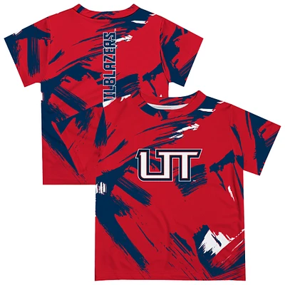 Toddler Vive La Fete  Red Utah Tech Trailblazers Paint Brush T-Shirt