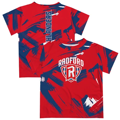 Toddler Vive La Fete  Red Radford Highlanders Paint Brush T-Shirt