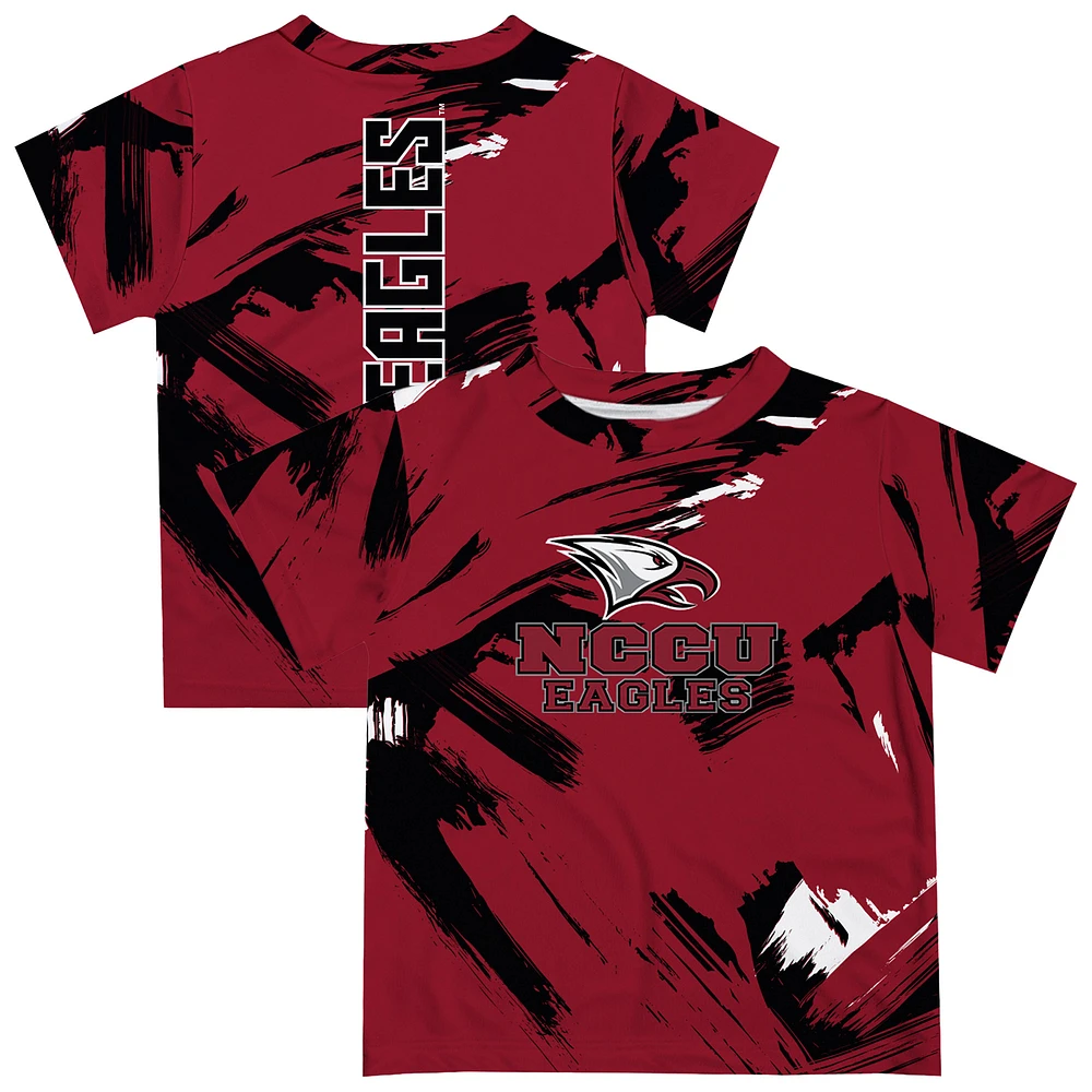 Toddler Vive La Fete Maroon North Carolina Central Eagles Paint Brush T-Shirt