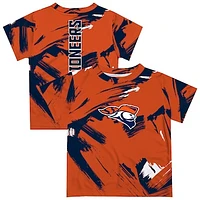 Youth Vive La Fete Orange Carroll University Pioneers Paint Brush T-Shirt