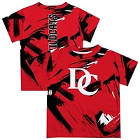 Youth Vive La Fete Red Davidson Wildcats Paint Brush T-Shirt