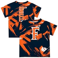 Youth Vive La Fete Navy Cal State Fullerton Titans Paint Brush T-Shirt