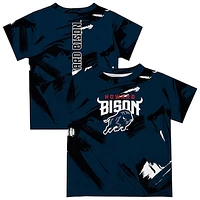 Youth Vive La Fete Navy Howard Bison Paint Brush T-Shirt