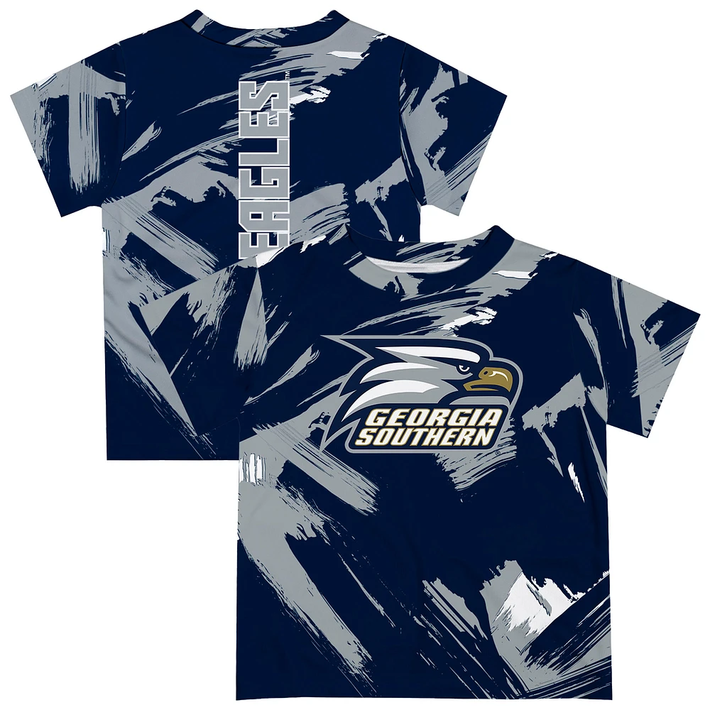 Youth Vive La Fete Navy Georgia Southern Eagles Paint Brush T-Shirt