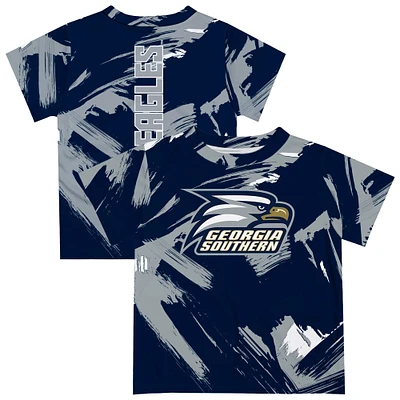 Youth Vive La Fete Navy Georgia Southern Eagles Paint Brush T-Shirt