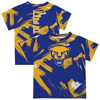 Youth Vive La Fete Royal Pitt Panthers Paint Brush T-Shirt