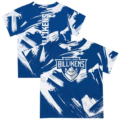 Youth Vive La Fete Blue Saint Louis Billikens Paint Brush T-Shirt