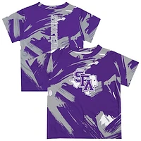 Youth Vive La Fete Purple Stephen F Austin Lumberjacks Paint Brush T-Shirt
