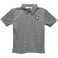 Toddler Vive La Fete Black Army Knights Pencil Stripe Polo