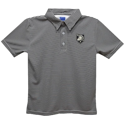Toddler Vive La Fete Black Army Knights Pencil Stripe Polo