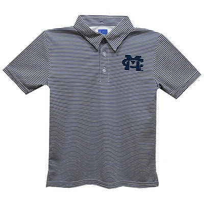 Toddler Vive La Fete Navy Mississippi College Choctaws Pencil Stripe Polo