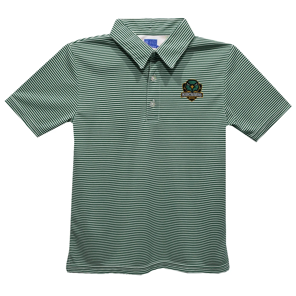 Toddler Vive La Fete Green Northern Virginia Community College Pencil Stripe Polo