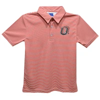 Toddler Vive La Fete Crimson Nebraska Omaha Mavericks Pencil Stripe Polo