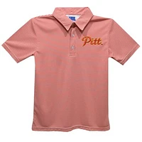 Toddler Vive La Fete Crimson Pittsburg State Gorillas Pencil Stripe Polo