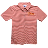 Toddler Vive La Fete Crimson Pittsburg State Gorillas Pencil Stripe Polo