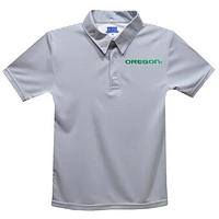 Toddler Vive La Fete  Gray Oregon Ducks Pencil Stripe Polo