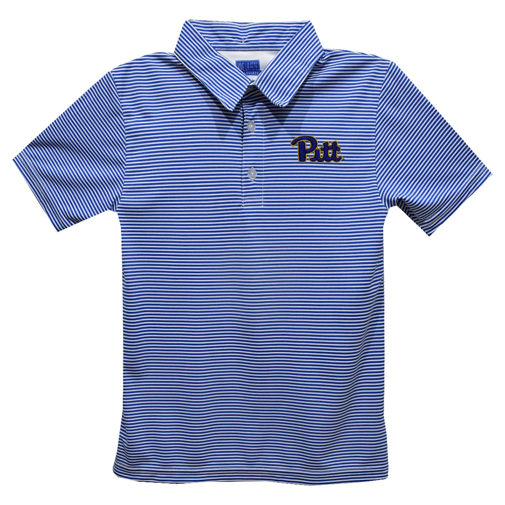 Toddler Vive La Fete Royal Pitt Panthers Pencil Stripe Polo