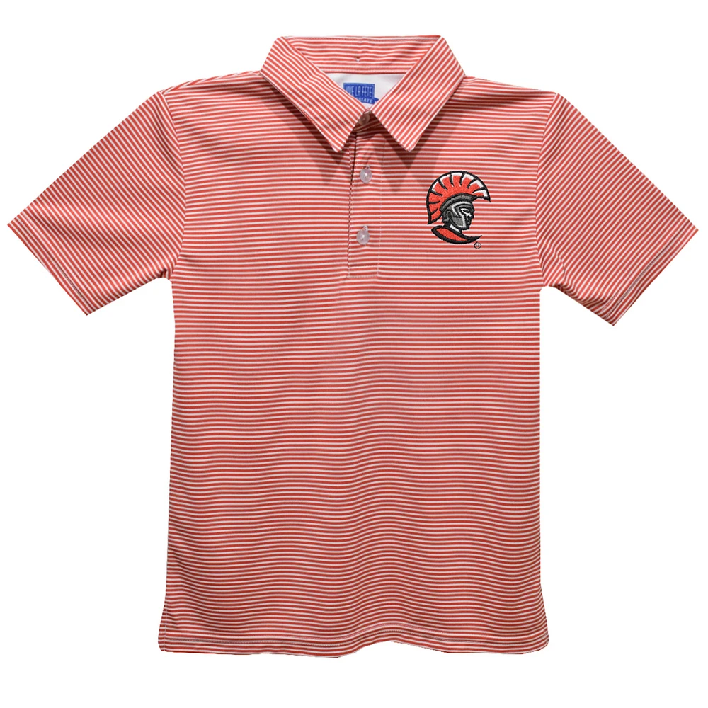 Toddler Vive La Fete Red Tampa Spartans Pencil Stripe Polo