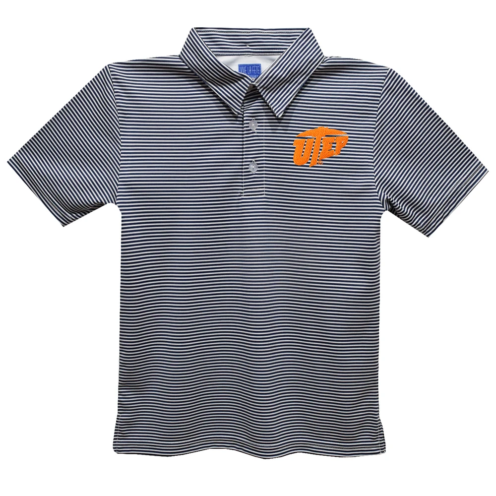 Toddler Vive La Fete Navy UTEP Miners Pencil Stripe Polo