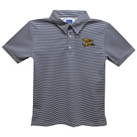 Youth Vive La Fete  Navy Canisius College Golden Griffins Pencil Stripe Polo