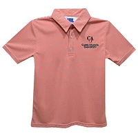 Youth Vive La Fete  Red Clark Atlanta University Panthers Pencil Stripe Polo