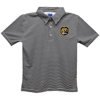 Youth Vive La Fete  Black Colorado College Tigers Pencil Stripe Polo