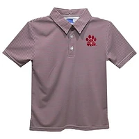 Youth Vive La Fete  Red Chapman Panthers Pencil Stripe Polo
