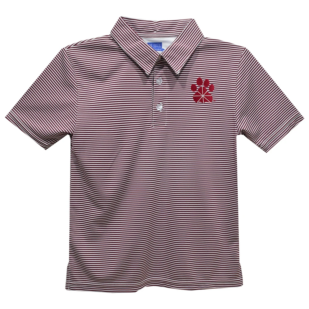 Youth Vive La Fete Red Chapman Panthers Pencil Stripe Polo