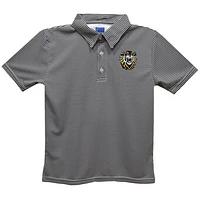 Youth Vive La Fete  Black Fort Hays State Tigers Pencil Stripe Polo