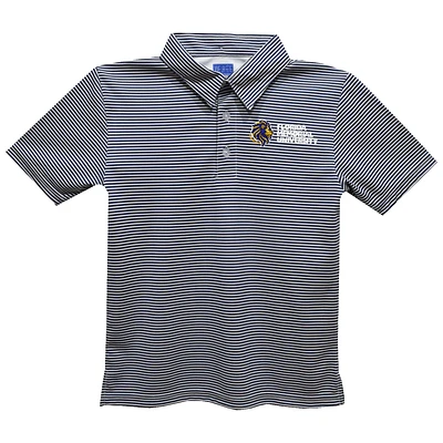 Youth Vive La Fete  Blue FMU Lions Pencil Stripe Polo