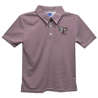 Youth Vive La Fete  Maroon Fordham Rams Pencil Stripe Polo