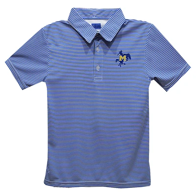 Youth Vive La Fete  Royal McNeese State Cowboys Pencil Stripe Polo