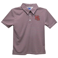 Youth Vive La Fete  Garnet Hampden-Sydney College Tigers Pencil Stripe Polo