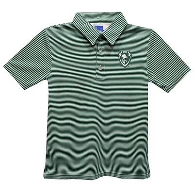 Youth Vive La Fete  Green Portland State Vikings Pencil Stripe Polo