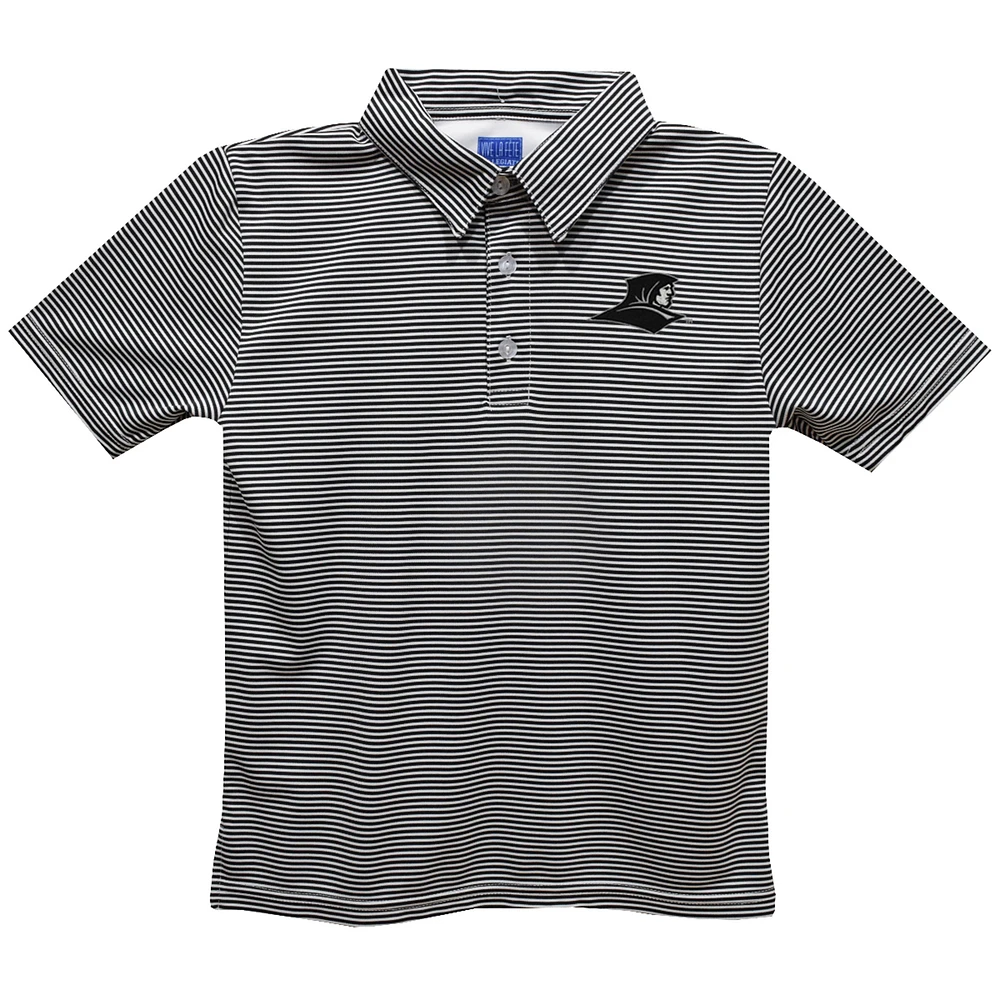 Youth Vive La Fete Black Providence Friars Pencil Stripe Polo