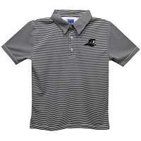 Youth Vive La Fete  Black Providence Friars Pencil Stripe Polo
