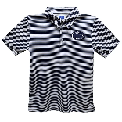 Youth Vive La Fete  Navy Penn State Nittany Lions Pencil Stripe Polo